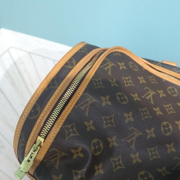 Authentic Louis Vuitton Sac Chien 50 Dog Carrier Monogram Pet Carrier Travel Bag - Picture 12 of 16